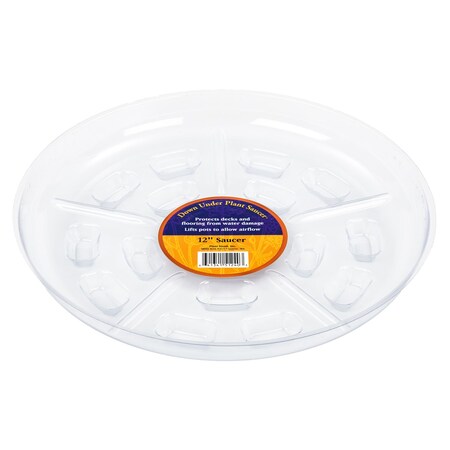 Down Under Down Under 12 in. D Plastic Plant Saucer Clear S51240